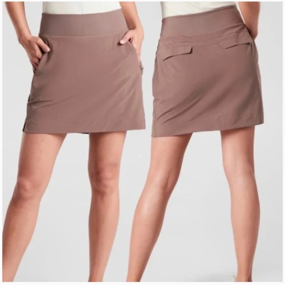 Athleta | Soho Skort | Mineral Brown | Sz 8 - Picture 1 of 8